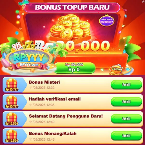 RPYYY Bonus Member Baru 100%